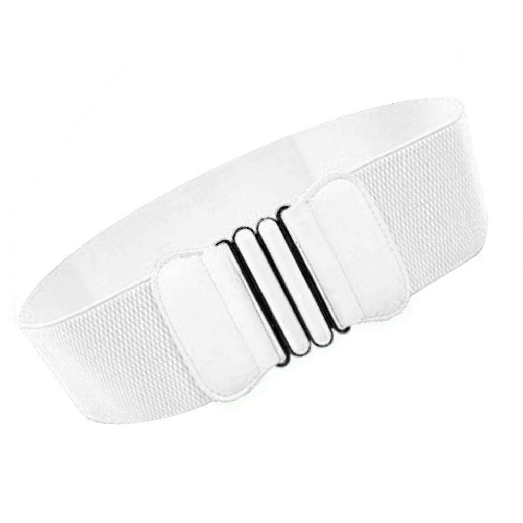 3 Pieces Womens Faux Leather Wide Elastic
