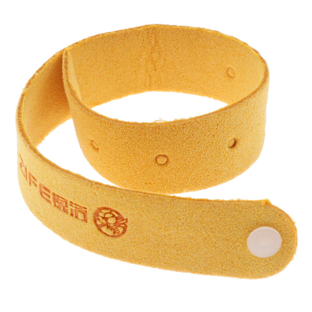 Anti Mosquito Bug Repellent Wrist Band Bracelet Insect Bangle Lock Yellow