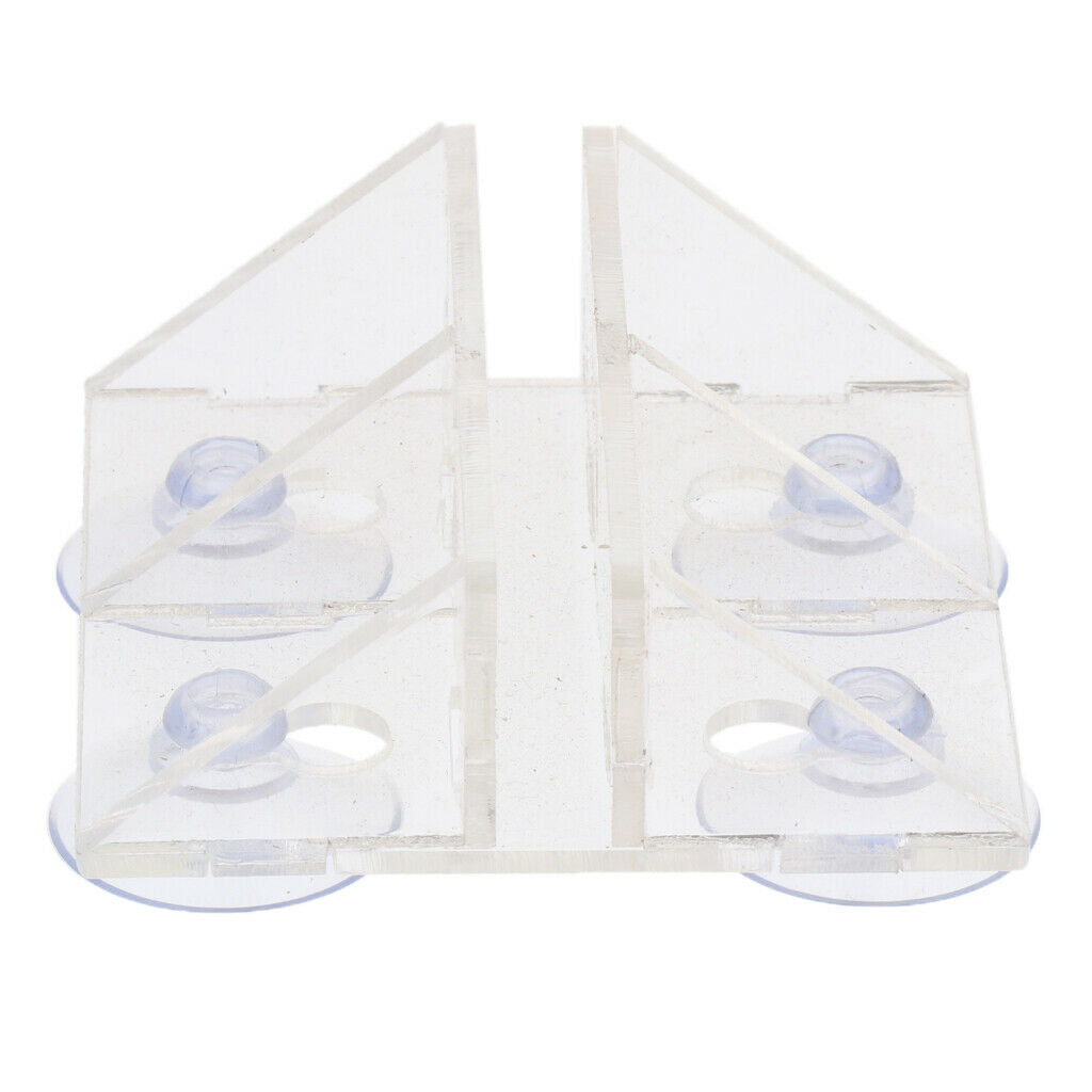 Enhanced Aquarium Fish Tank Acrylic Sucker Clip Divider Sheet Holder Clear