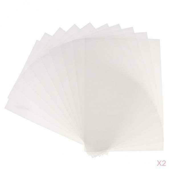 20 Pieces Clear Heat Shrink Film Paper Sheets for DIY Drawing Crafts Jewelry
