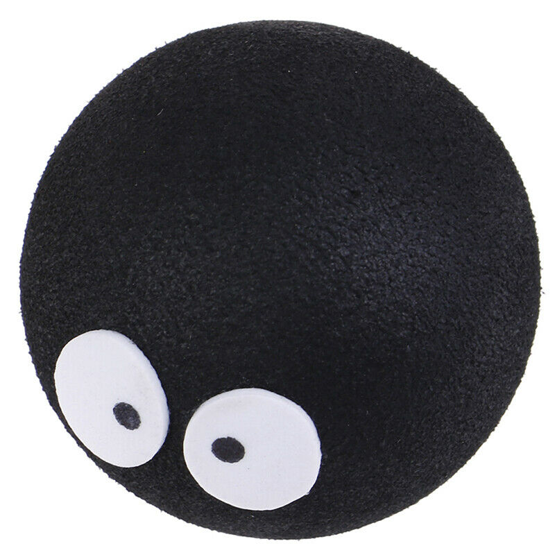1x Black Face Coal Briquettes Ball Car Antenna Pen Topper Aerial Ball Dec.l8