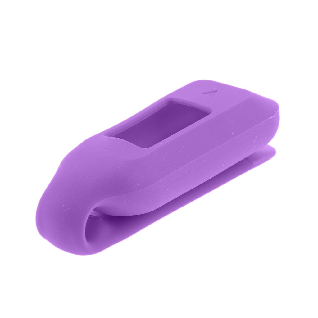 For   Vivofit 3 Fitness Tracker Clip Fastener Clasp Rubber Case Purple