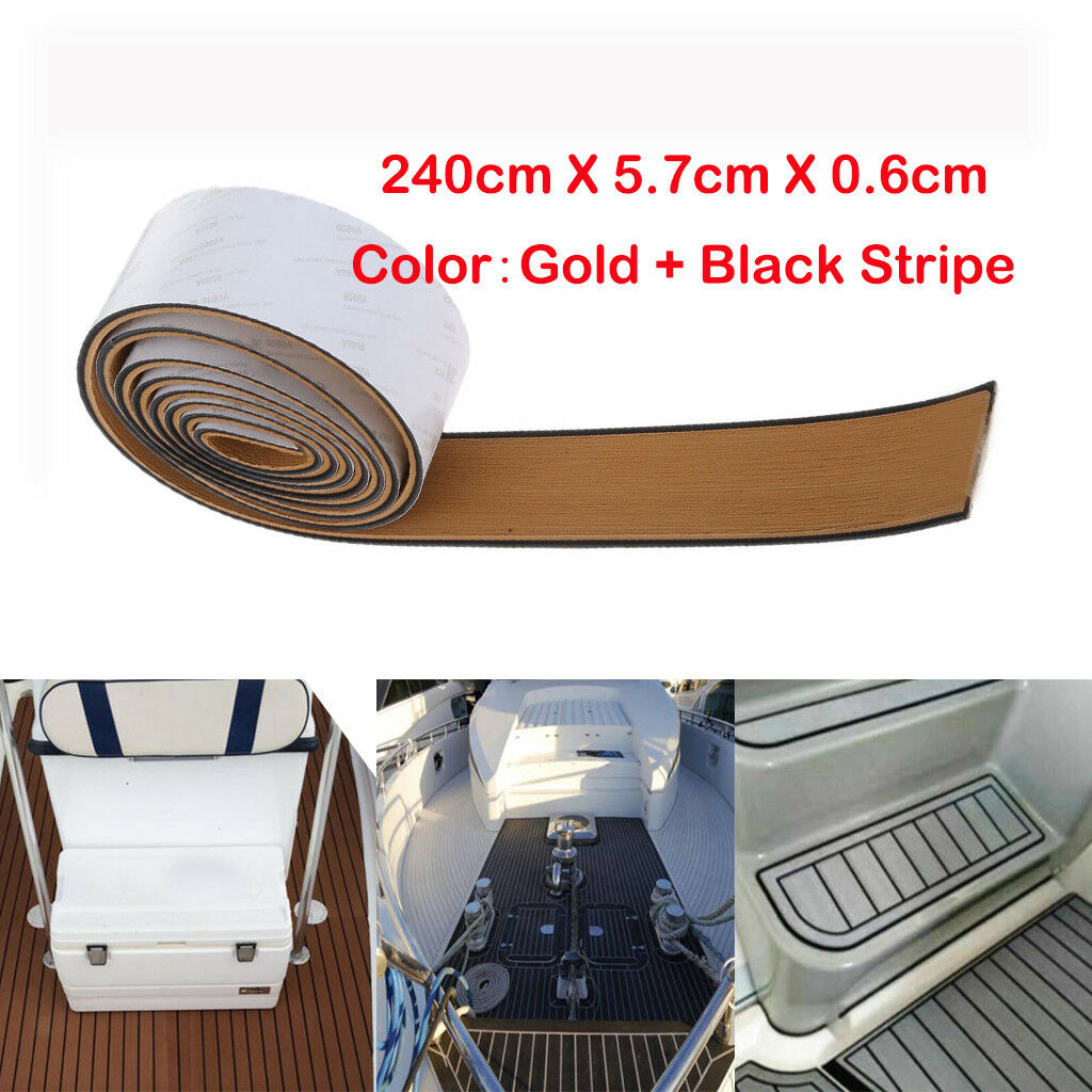 Deluxe 94''x2'' Marine Flooring Faux Teak EVA Foam Boat Decking Sheet #1