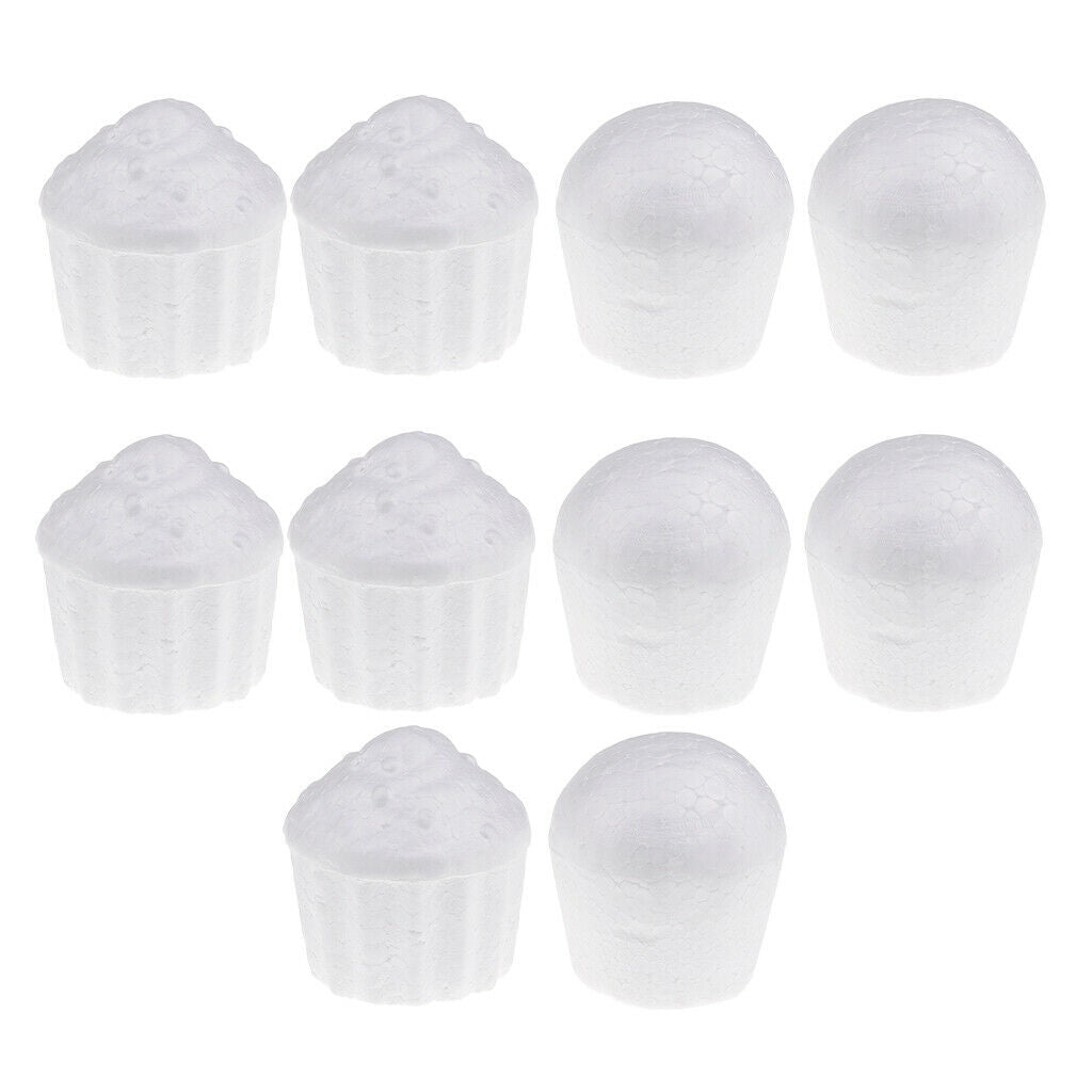 10Pcs Cake Shape Styrofoam Foam DIY Christmas