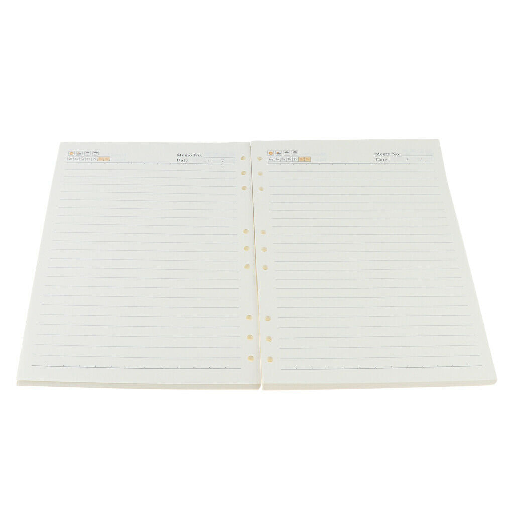 Refillable paper inserts for notebook binders B5-80 sheets - lined