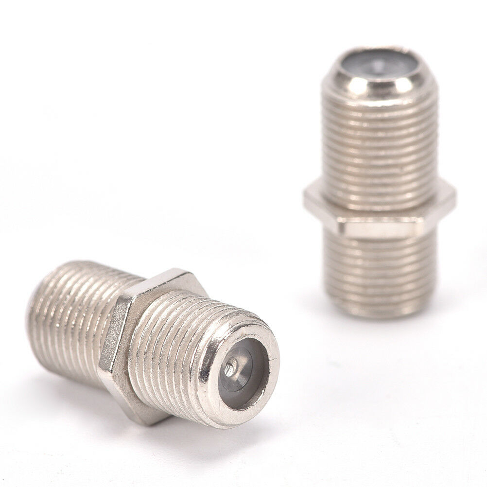 10 Pack F Type Coupler Adapter Connector Female F/F Jack RG6 Coax Coaxial  ^ SJ
