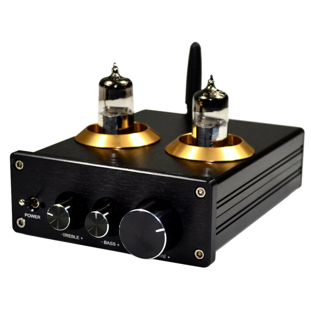 Bluetooth 4.2 Audio Amplifier Receiver 2 Channel Hi-Fi Preamps for Home