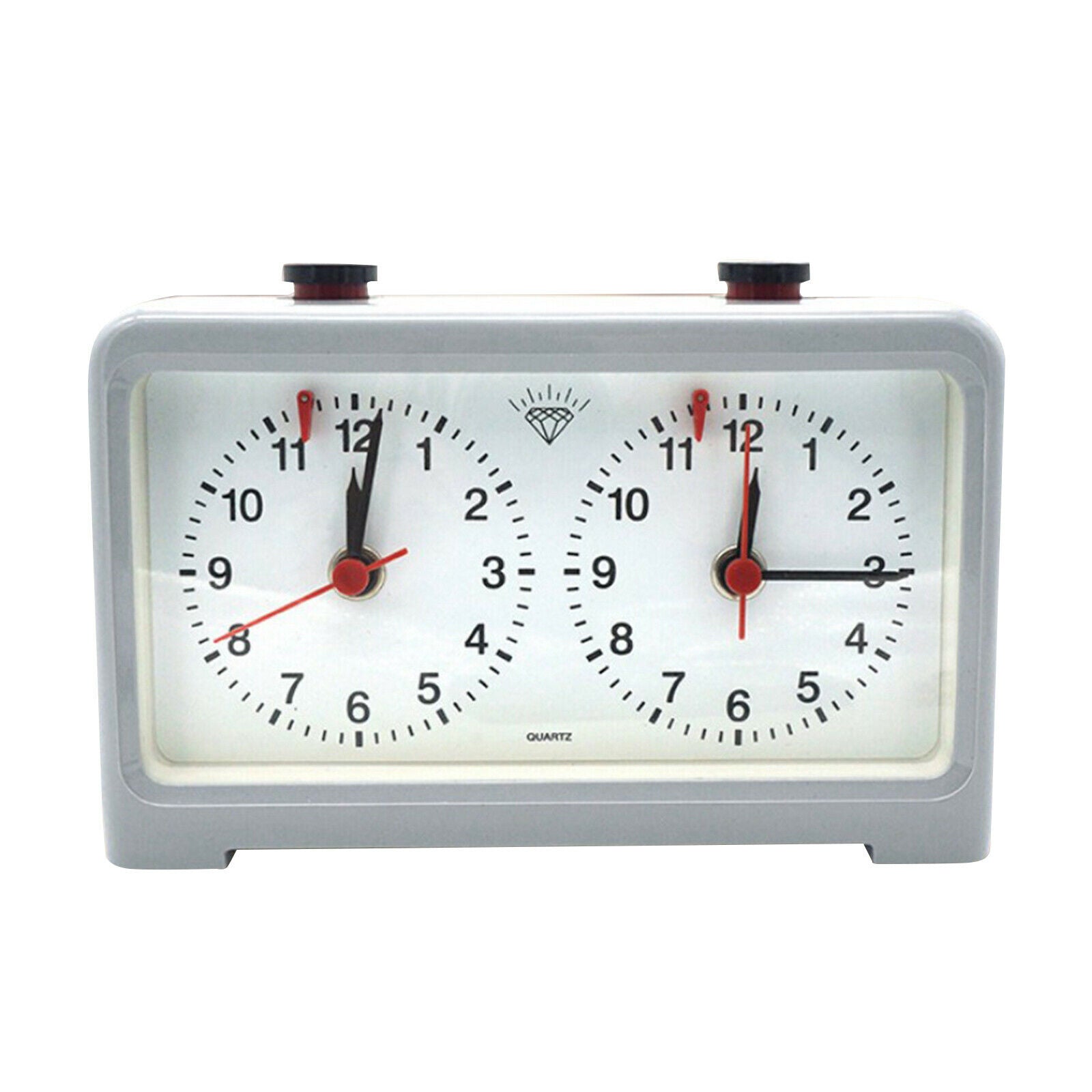Classic Chess Clock Wind-Up Alarm Timer Chess Board Games Accessories Gray
