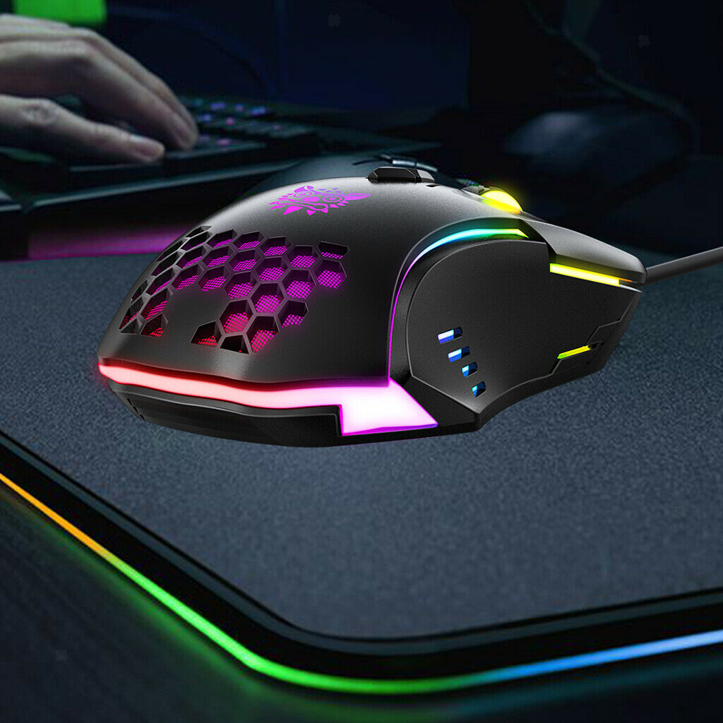 7 Color Backlit Wired Optical USB Gaming Mouse For PC Laptop Computer