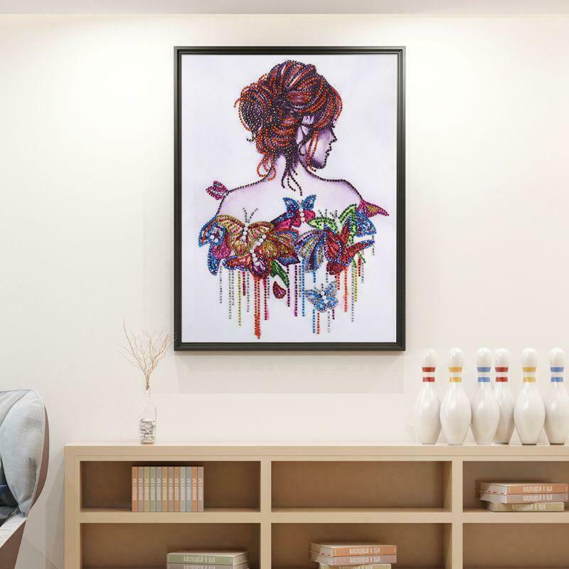 Butterfly Beauty 5D Special Shaped Diamond Painting Embroidery Needlework Cross