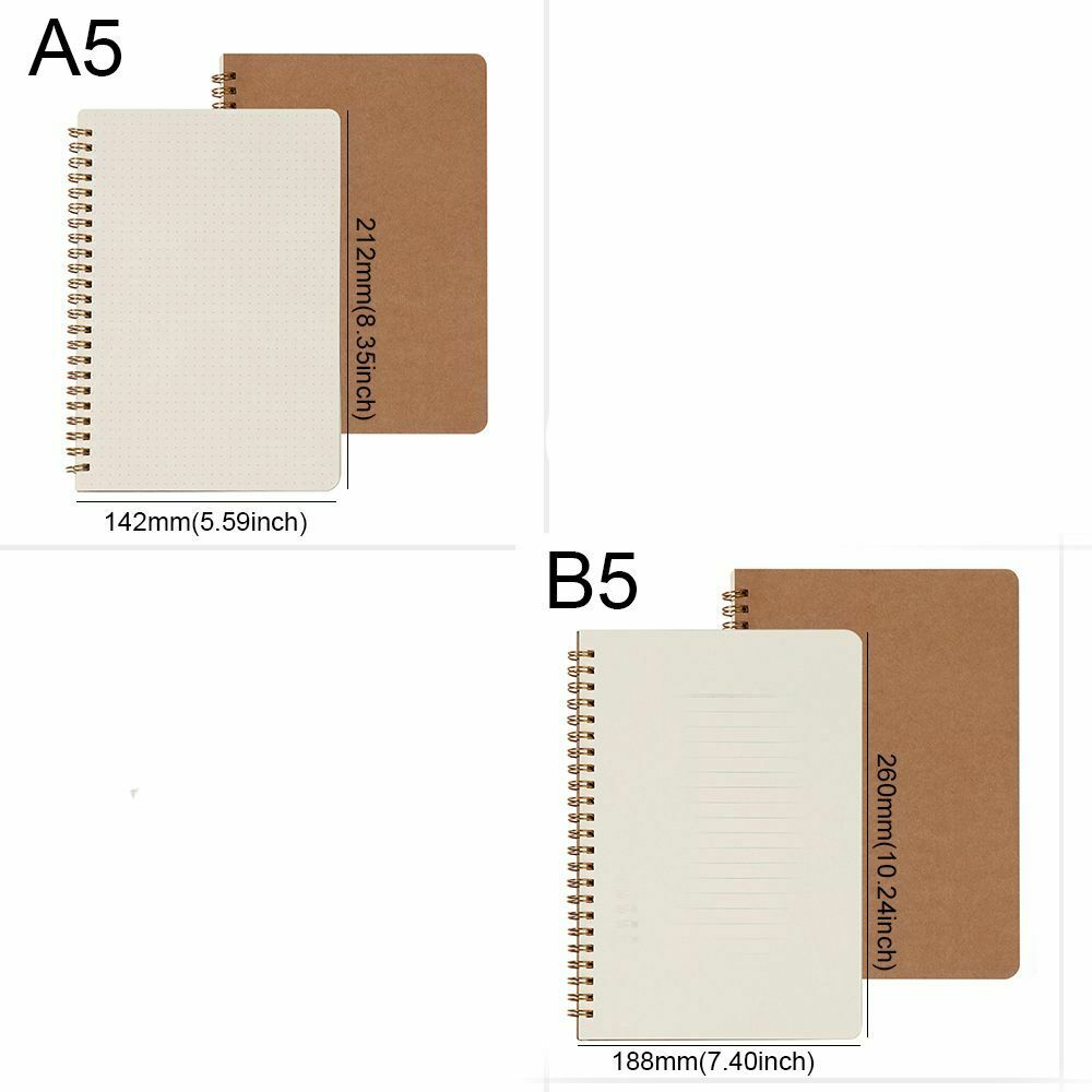 Diarybook Retro Car Line 16K Workbooks Kraft Paper Notebook Coil Notebooks B5