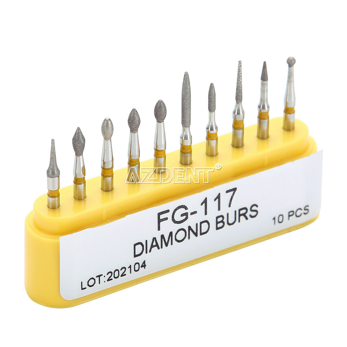 50 X Dental Diamond Burs FG-117 Composite Repair Kit For High Speed Handpiece