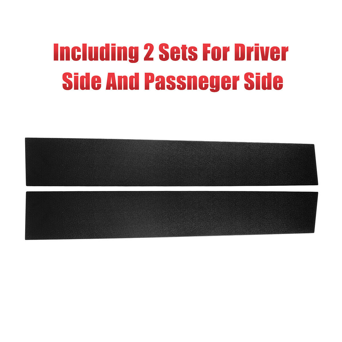 2X Black Pillar Posts for Chrysler Town & Country/Dodge Caravan 2008-2020