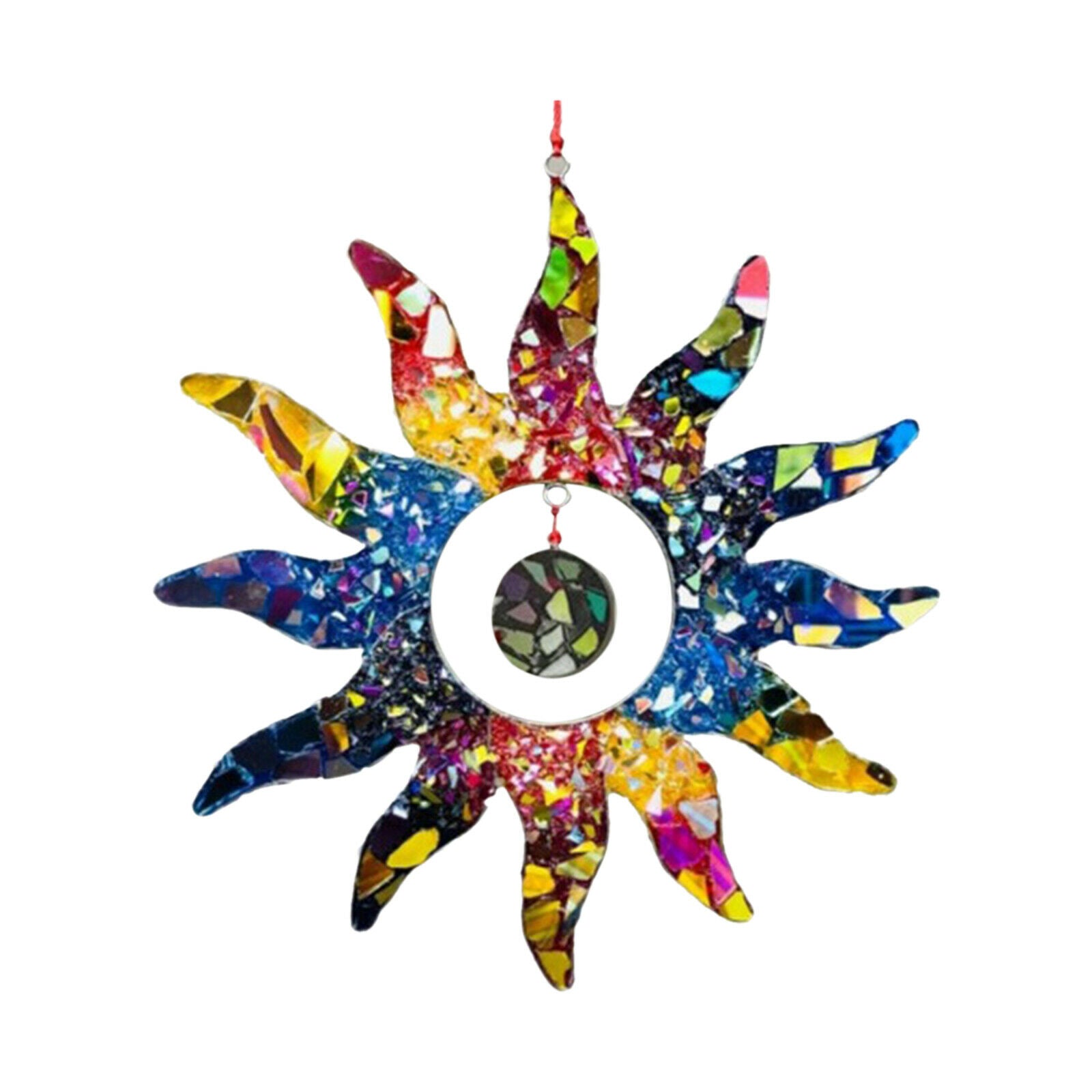 Suncatcher Handmade Glass Hanging Ornament Balcony Wall Yard Hangings Decor