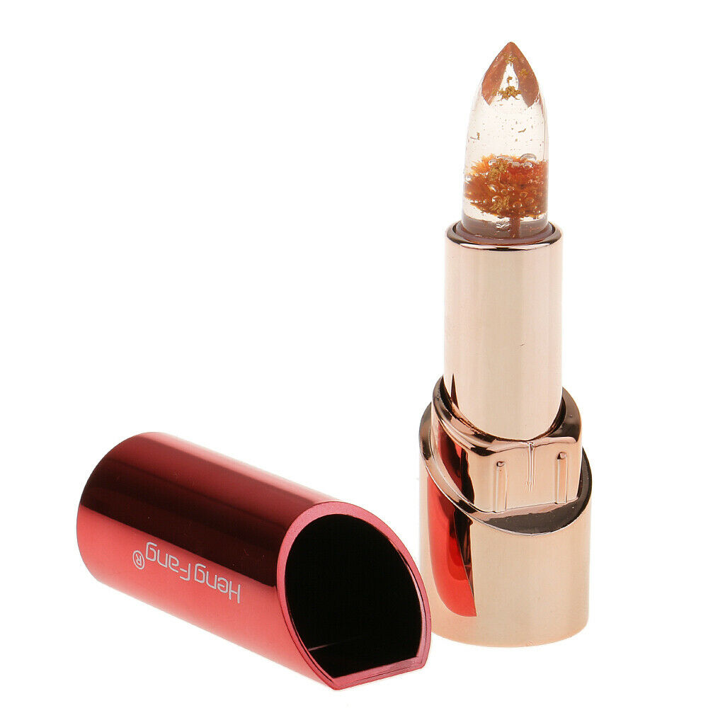 2 Pieces Flower Jelly Lip Stick Magic Color Temperature Change Lipstick
