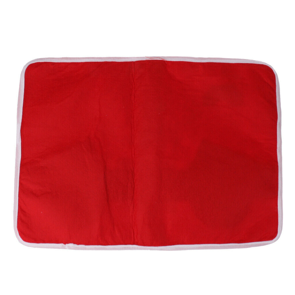 Christmas Santa Claus Table Mats Dish Bowl Placemat Home Party Dinnerware