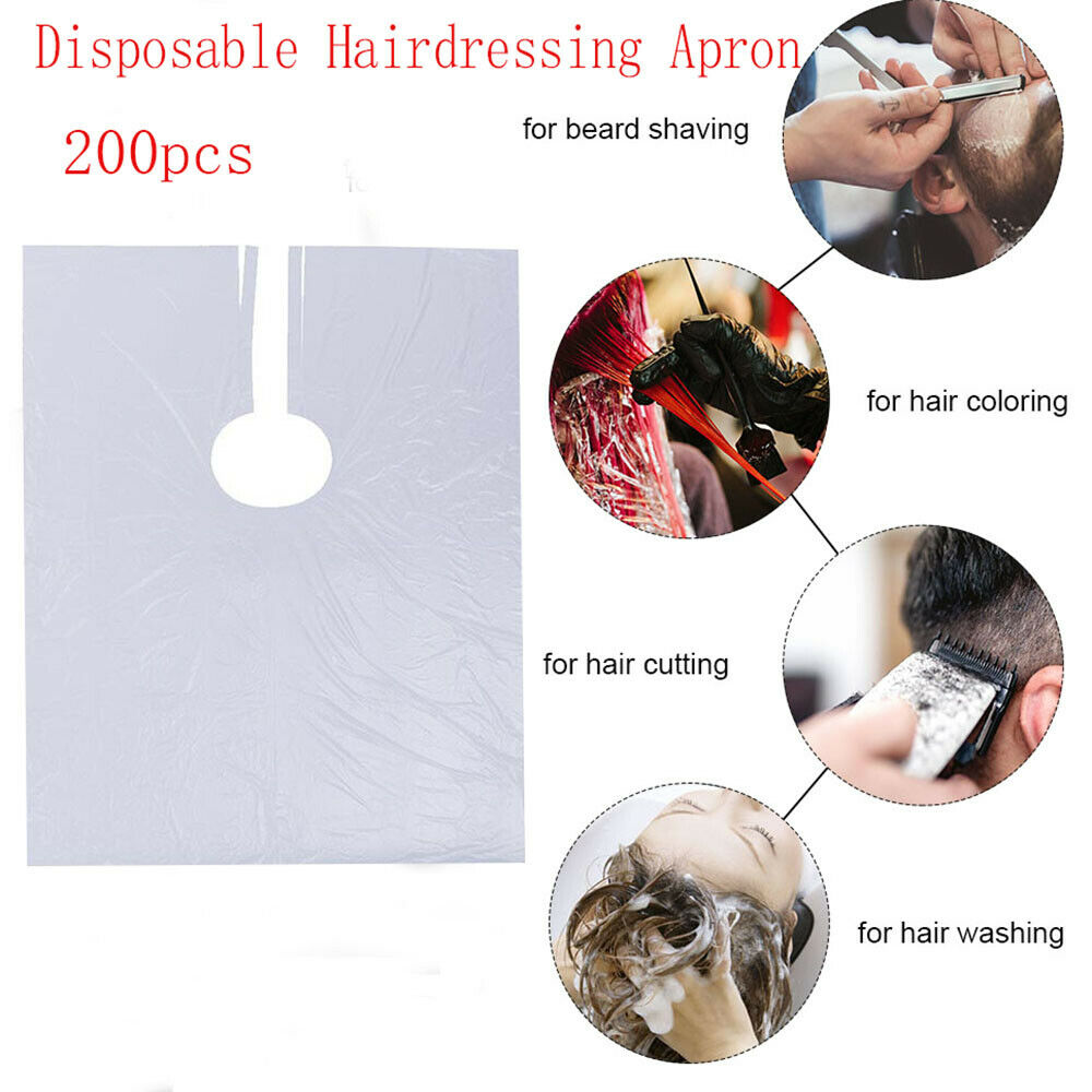 Professional Disposable Hairdressing Apron Waterproof Hair Cutting CapeX200