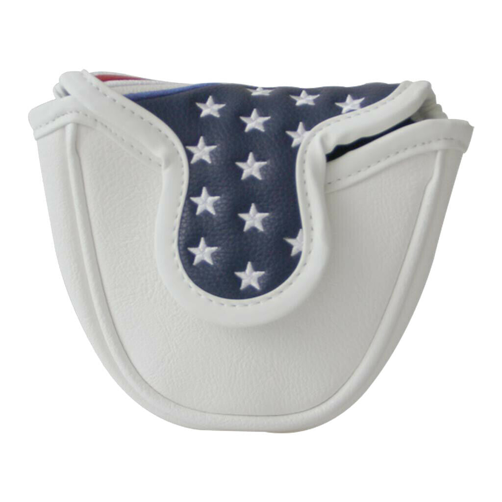 Golf Mallet Putter Cover Headgear Club & Loop Fastener Closure Putter