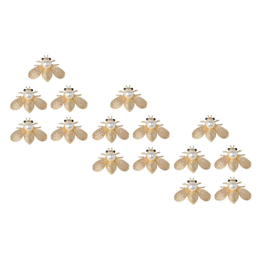 15Pcs Alloy Crystal Flatback Embellishments Craft Button for DIY Clothing