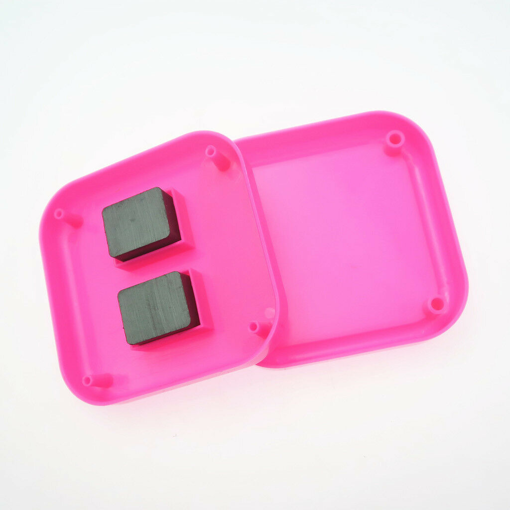 Square Magnetic Pin Cushion Pincushion Sewing Needles Organizer Rose Red