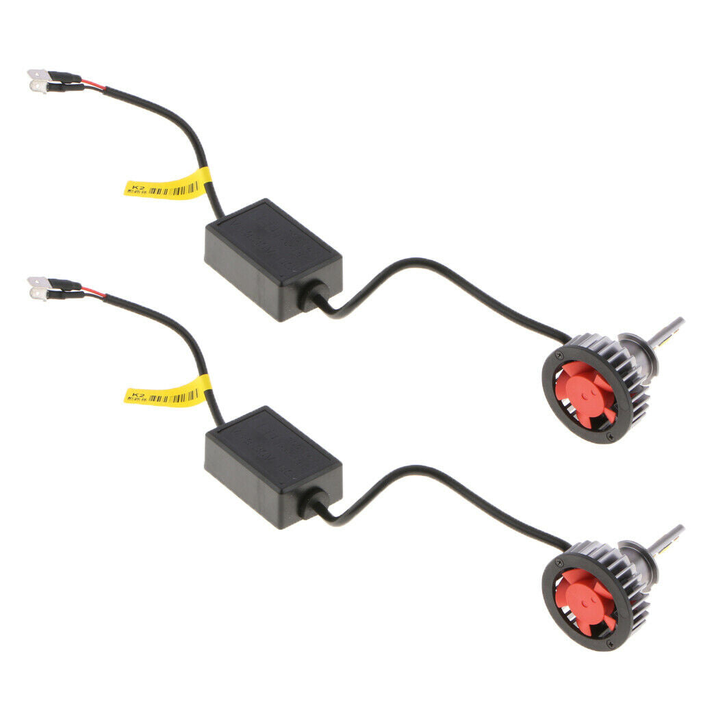 2PCS Tri-color temperature K2 Auto LED headlamp Bulbs H3 Pair Conversion Kit
