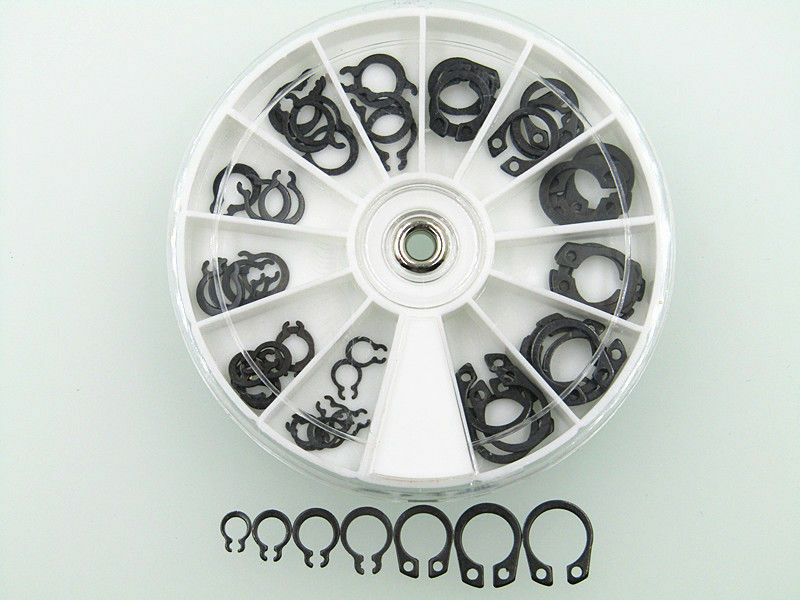 M4 M5 M6 M7 M8 M9 M10 STEEL E CLIP ASSORTMENT KIT SPRING STEEL 70Pce METRIC