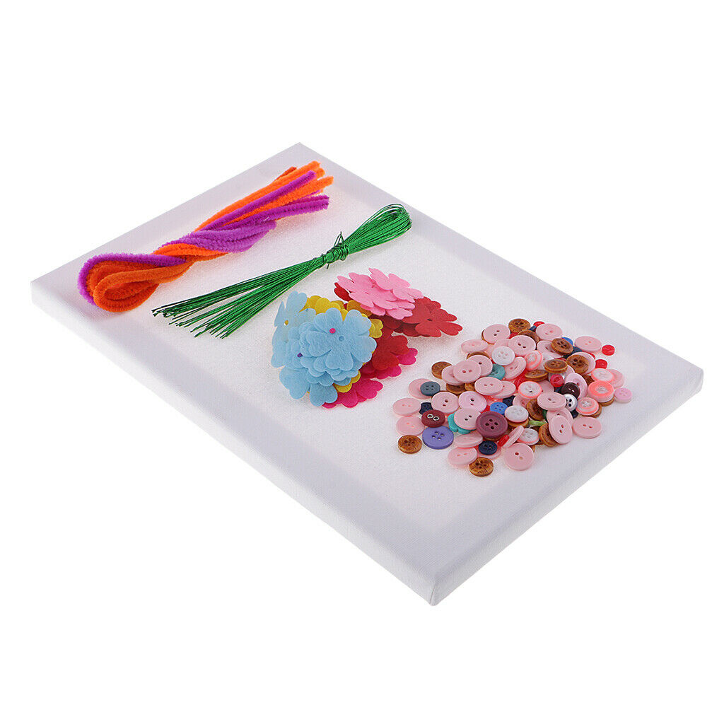 1 Set Felt Bouquets Kit Hand Crafts Materials Package for Children Flower 4