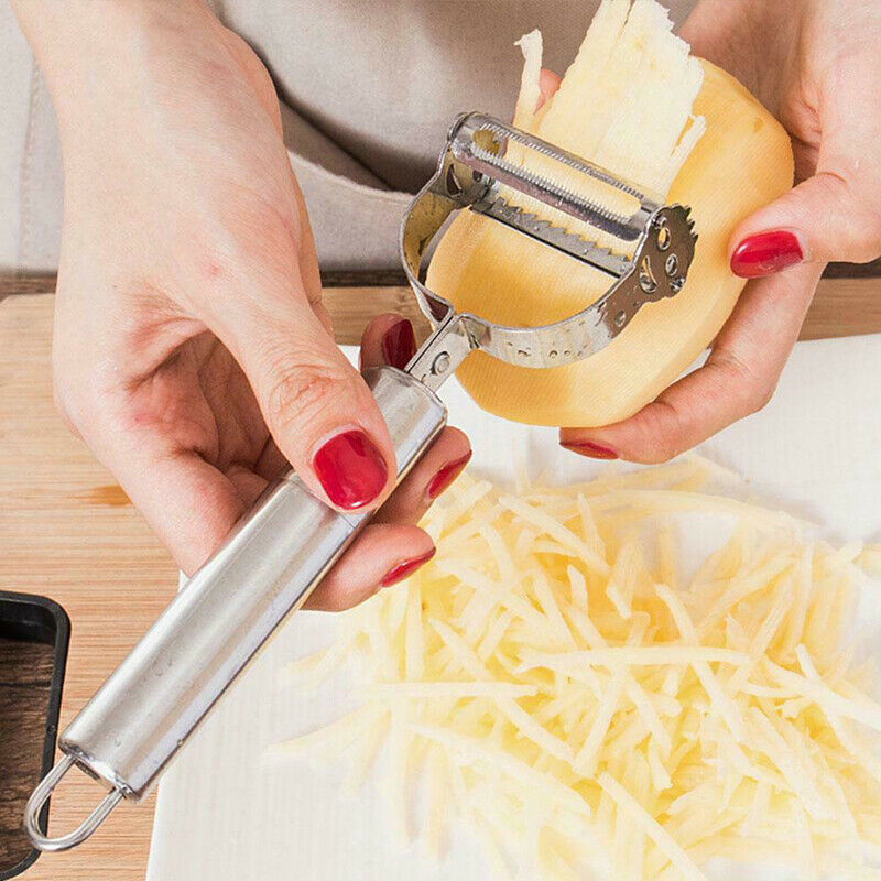 3in1 Stainless Steel Potato Peeler Carrot Grater Shredding Fruit Cutter t.l8
