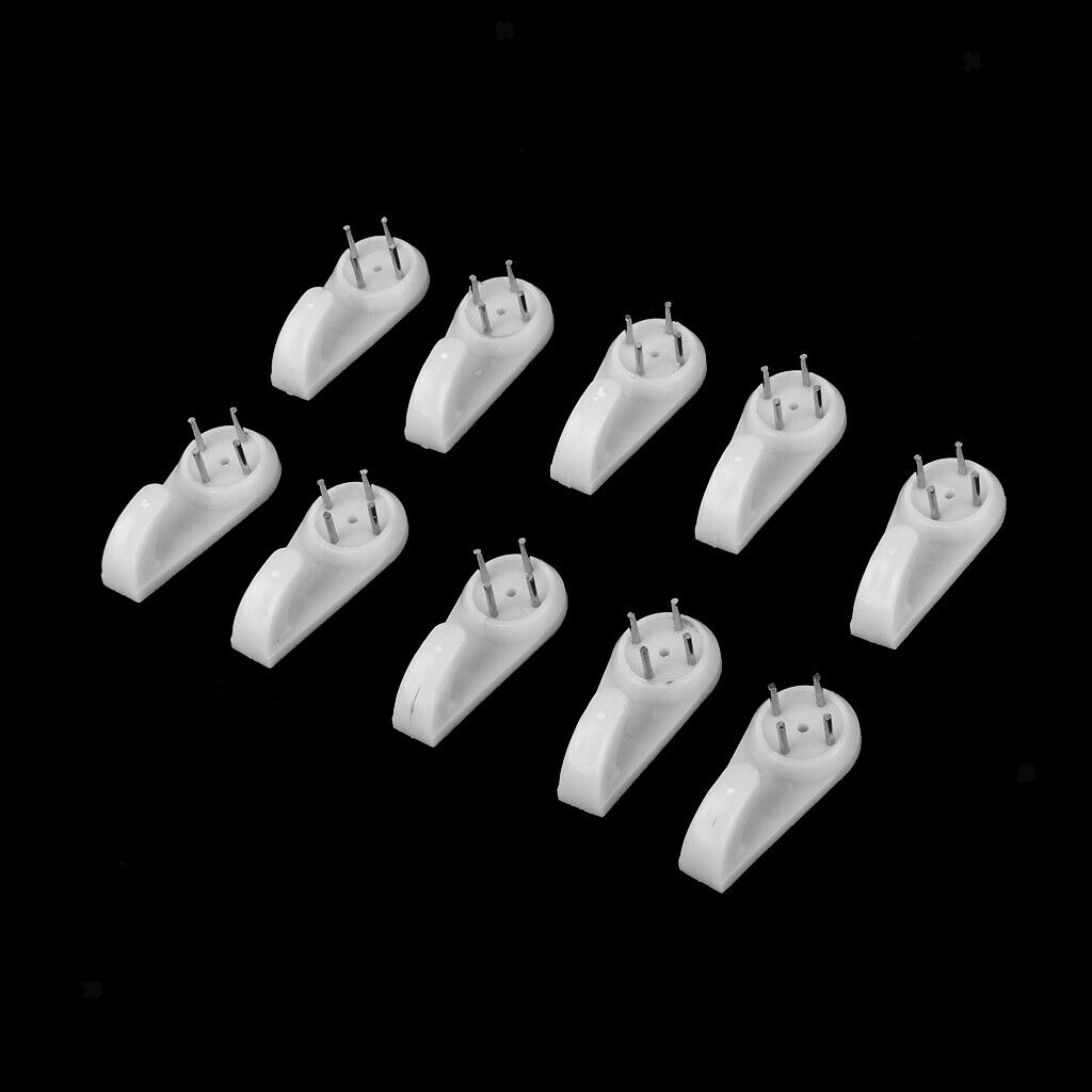 60pcs Assorted Size Hard Picture Frame Wall Hooks Photos Mirror Hanging