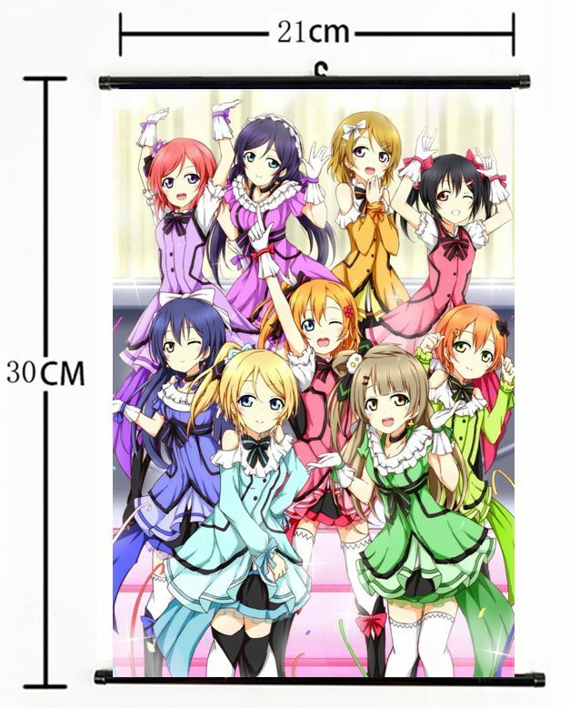 Hot Japan Anime Love Live Wall Poster Scroll Home Decor 741