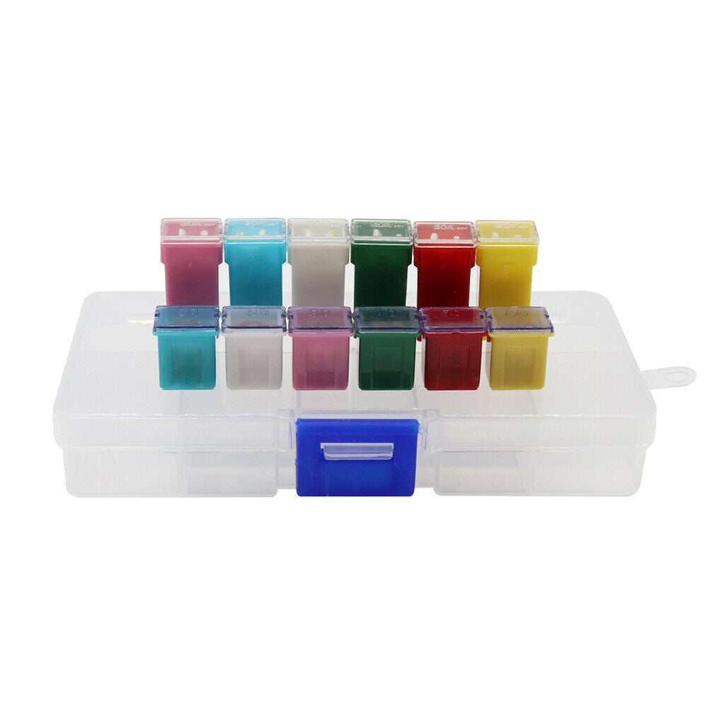 Mini 10 Cell LOW PROFILE Fuses Assortment Kit for Car, Truck, SUV, Boat