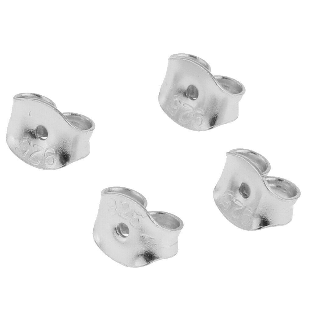 S925 Earring Backs Stud Stoppers Butterfly Safety Eardrop Earbob Findings
