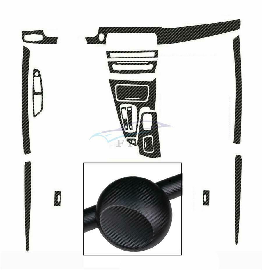 Carbon Fiber Texture Interior Cover Trim Decoration Wrap For BMW F10 F18 5Series