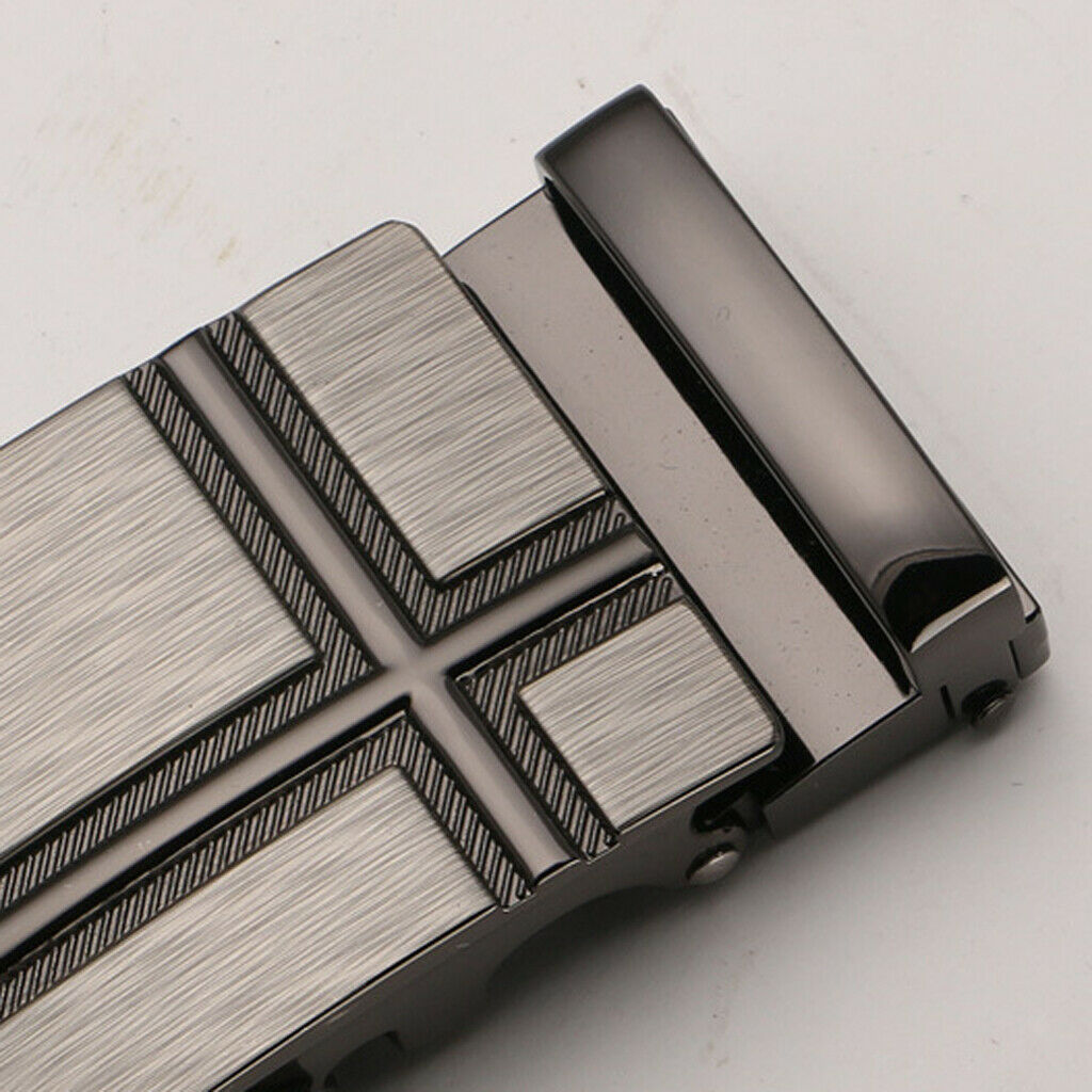 Mens Ratchet Belt Buckle, Automatic Slide Buckle for Belt Strap 35mm 6