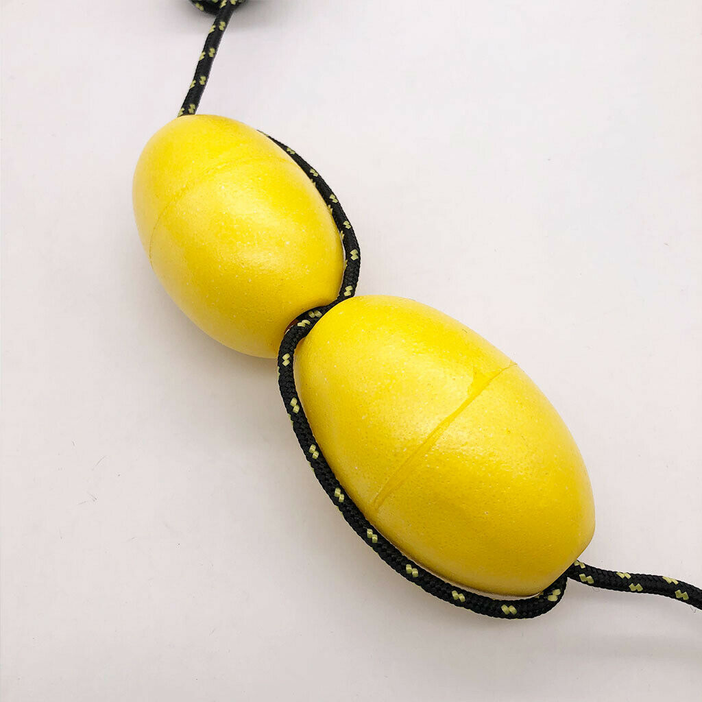 9.1m Marine Rope Tow Line, Buoy Ball Float Leash and Stainless Steel Hook for