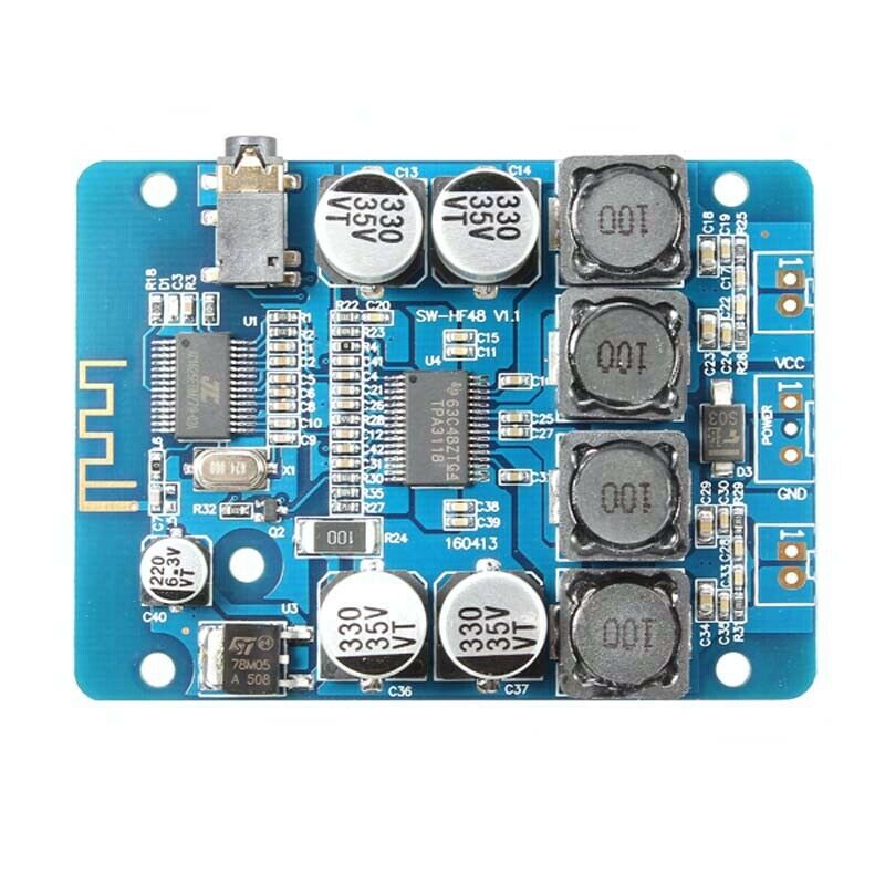Mini Tpa3118 Bluetooth Digital Power Amplifier Board 2X30W Stereo AmplificadorR6