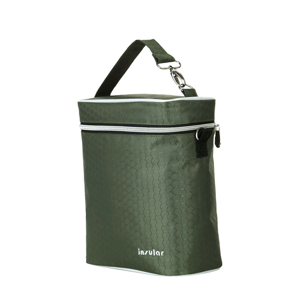 Single Shouder Insulation Bags Practical Milk Insulated Bags Olive Green