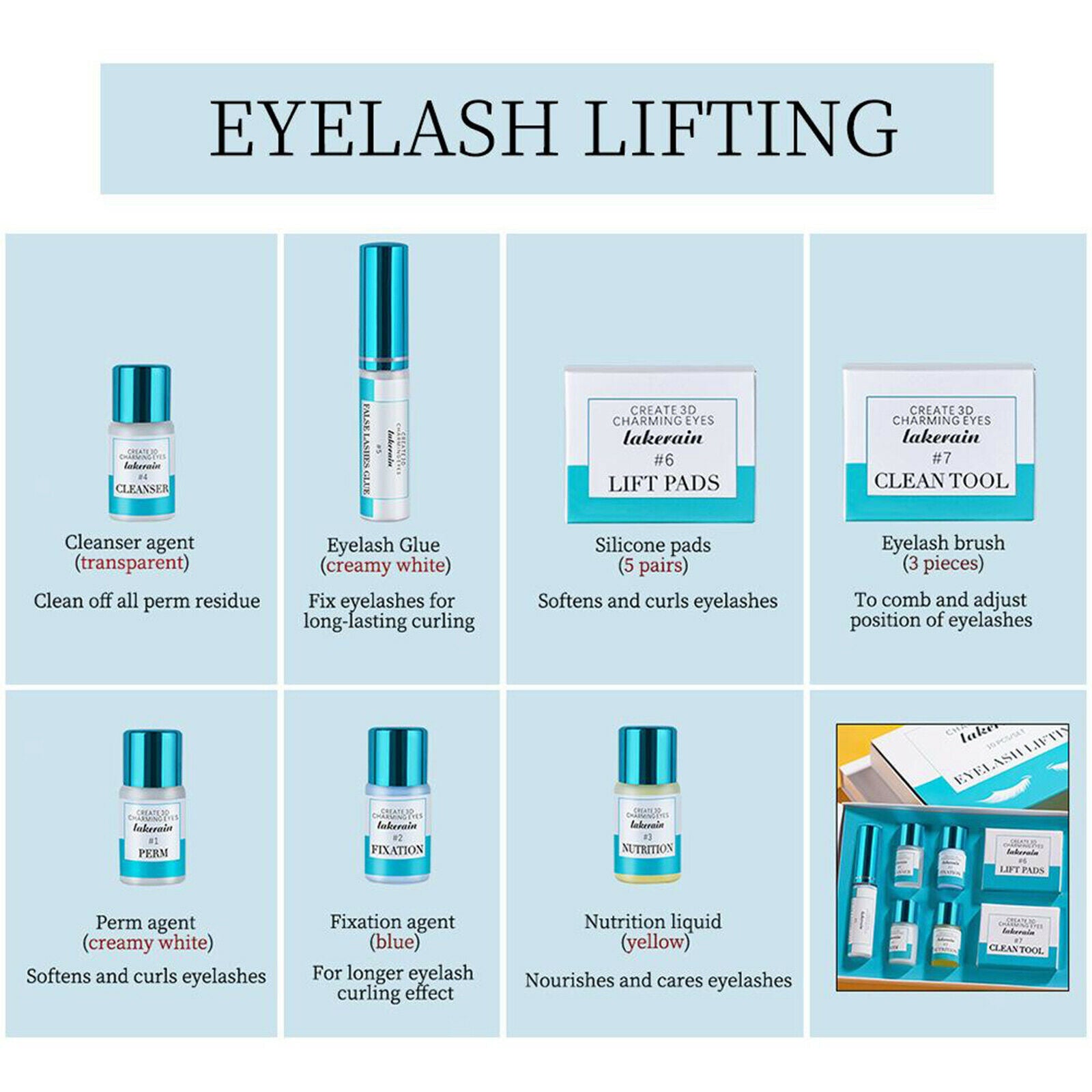 Lash Lift Kit Upgraded Version Long-Lasting Curl Home & Professional Use
