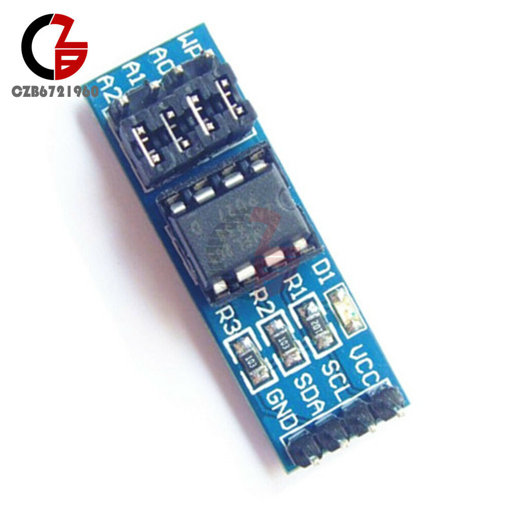 2PCS 8-Pin Chip Seat No Chip Adapter Module I2C For AT24Cxx Series EEPROM