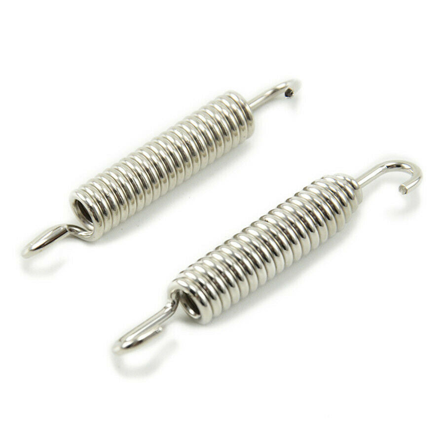6pcs 58mm Motorcycle Exhaus Mounting Spring Hook With Fastener Stainless Steel
