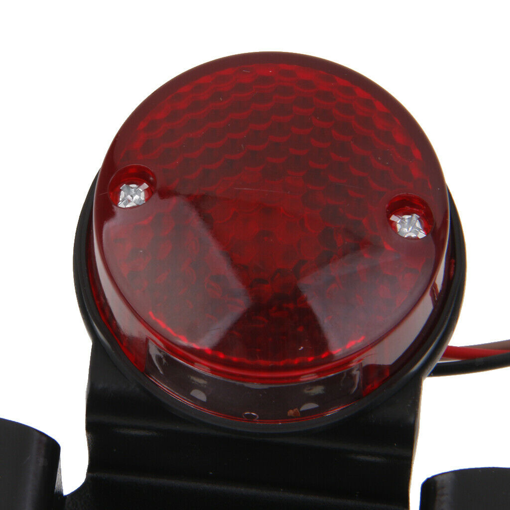 Motorbike Rear Tail Brake Stop Light Lamp For  Cafe Racer Chopper, Red