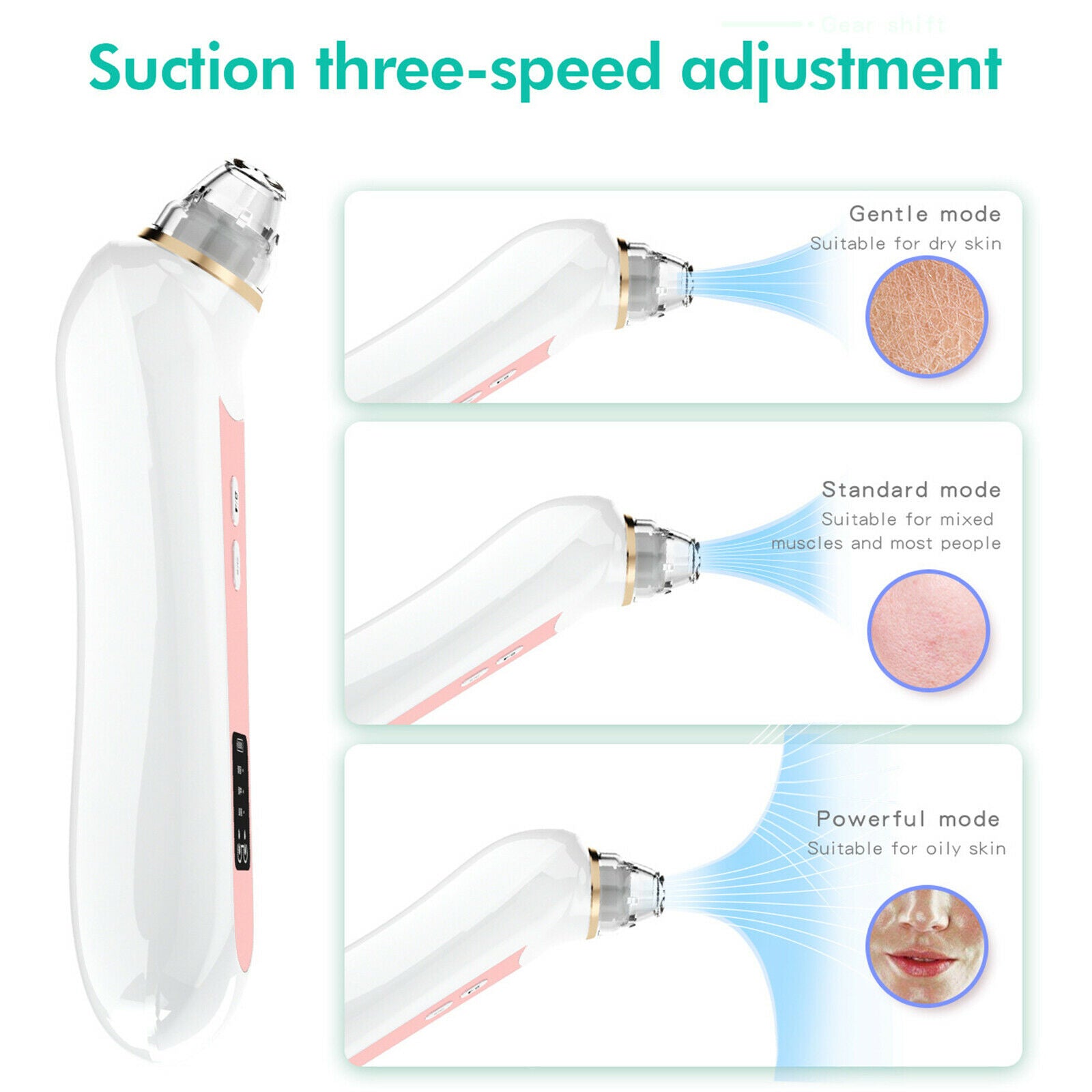 Visible Blackhead Remover Electric Pore Cleaner Extractor Beauty Device