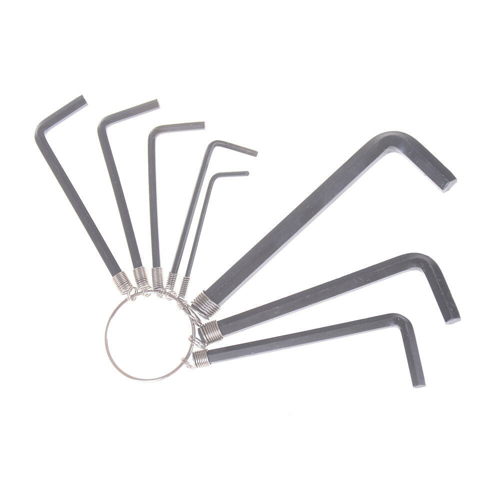 8 In 1 1.5mm~6mm Hex Key Allen Wrench Set Metric Hand Tool Kit Box Key Cha.l8