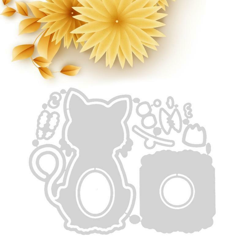 Easter Cat Box Metal Cutting Dies Stencil Scrapbooking DIY Album Stamp Paper
