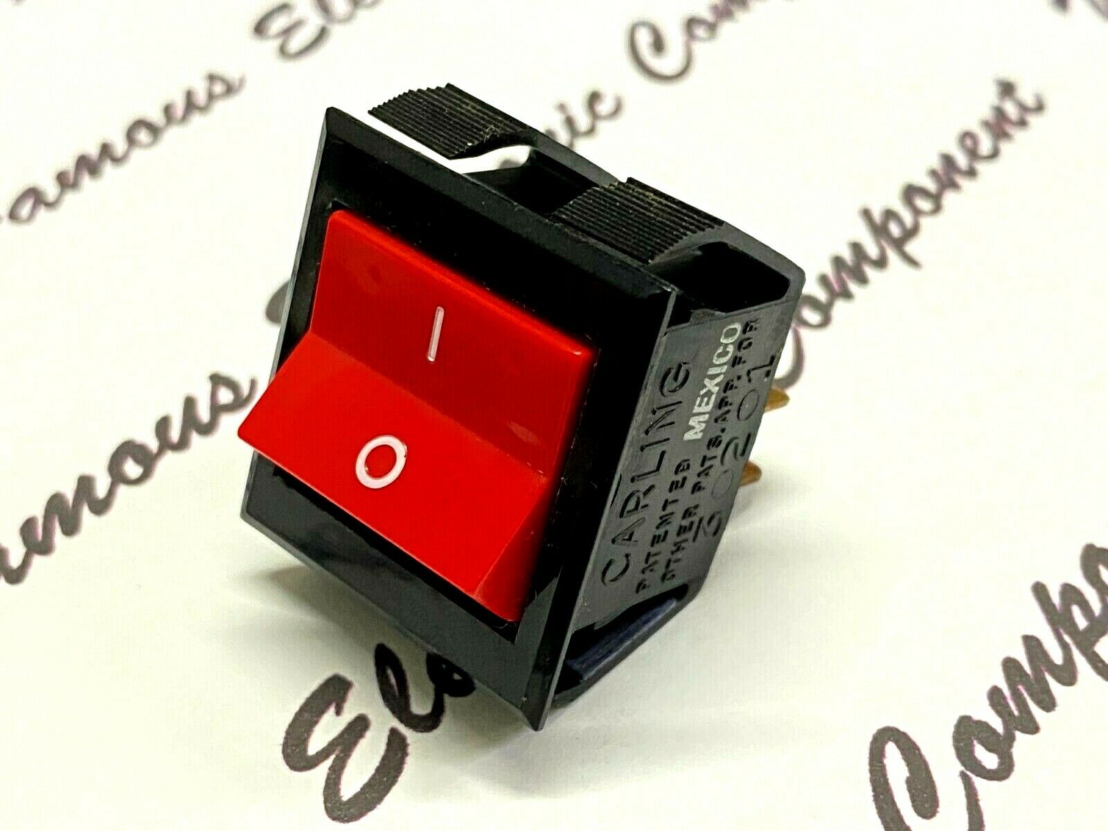 1pcs - CARLING 5A 250V - 10A 125V 1/2HP ON-OFF Rocker Switch - Toggle Switch