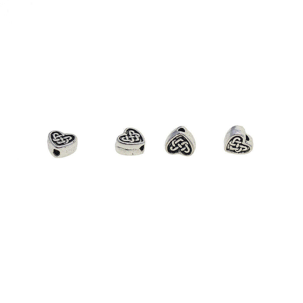 100 pieces heart shape spacer beads beads intermediate beads craft beads for