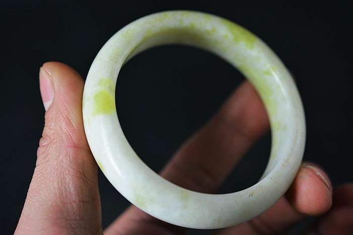 Excellent Chinese natural jade Carved beautiful bracelet bangle AAA++