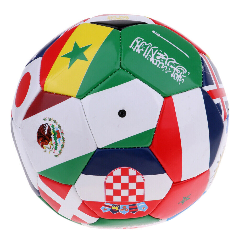 Size 5 Football Soccer Training/Match Ball For Adults & Kids- National Flag
