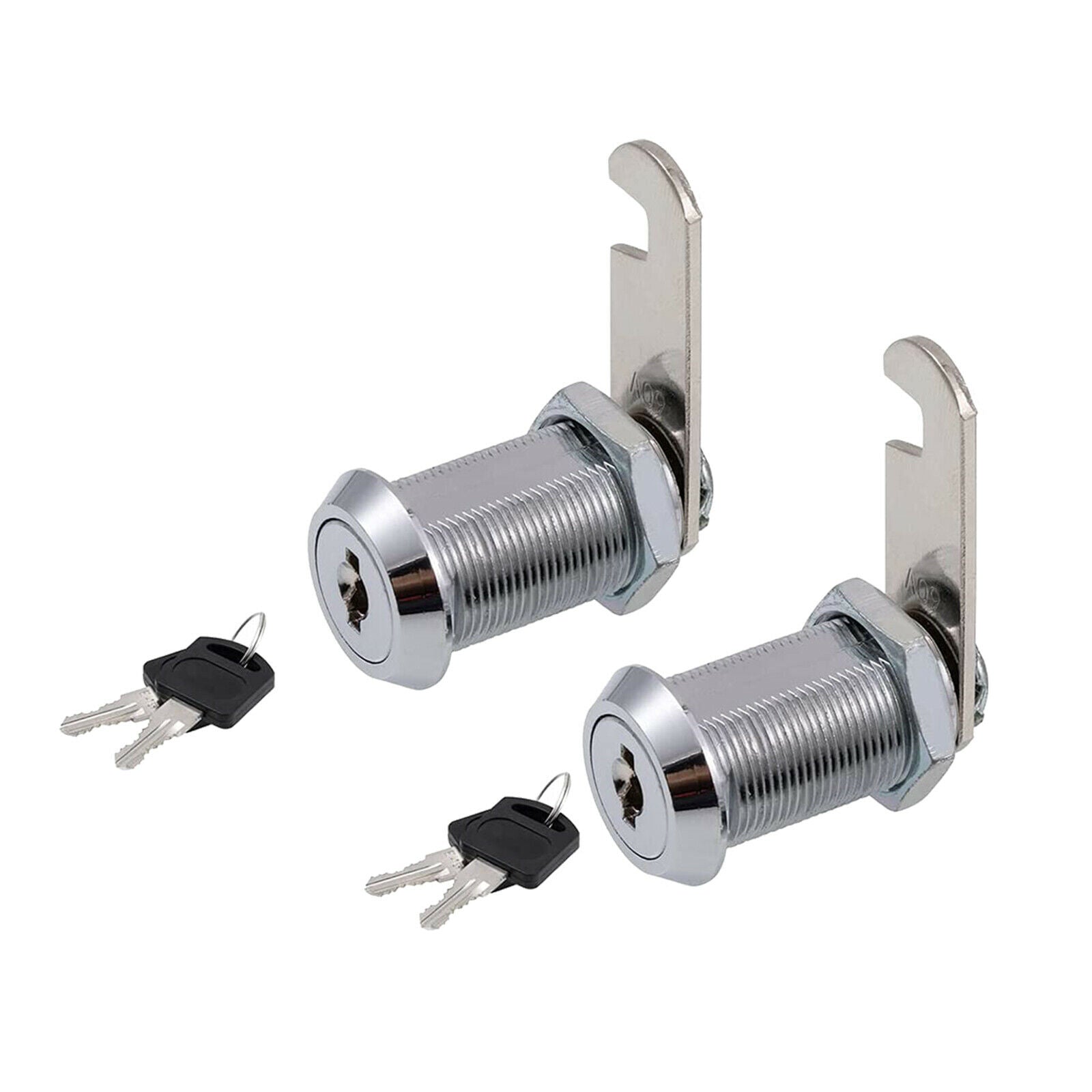 4Pcs Zinc Alloy 30mm 1-1/8 Inch Cam Lock Set Secure Cabinet Drawer RV Locks