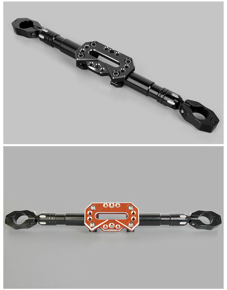 Motorcycle CNC Aluminum Alloy Balance Bar Length Free Stretch Black Solid Shaft